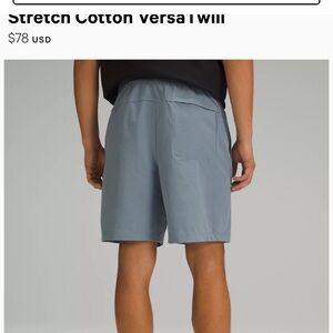 Men’s large NAVY lululemon shorts